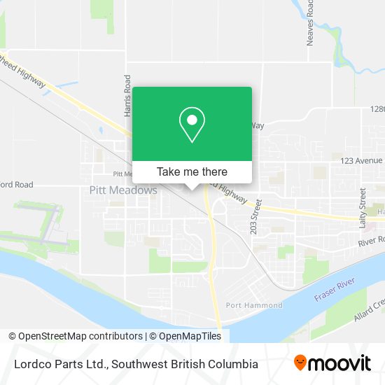 Lordco Parts Ltd. map