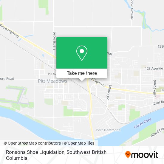 Ronsons Shoe Liquidation map