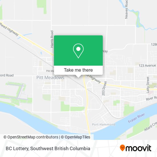 BC Lottery map