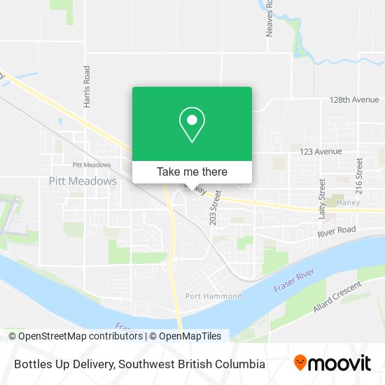 Bottles Up Delivery map