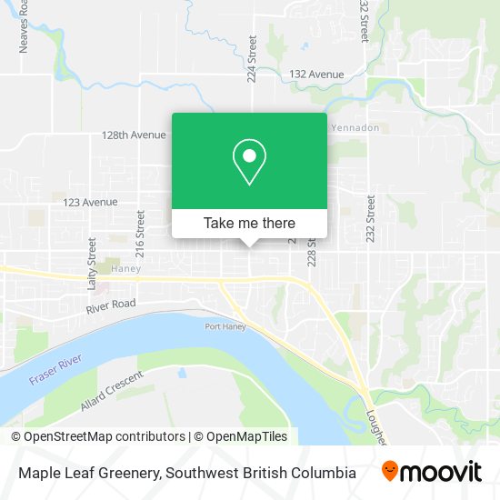 Maple Leaf Greenery map