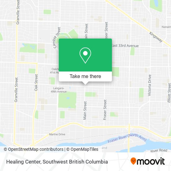 Healing Center map
