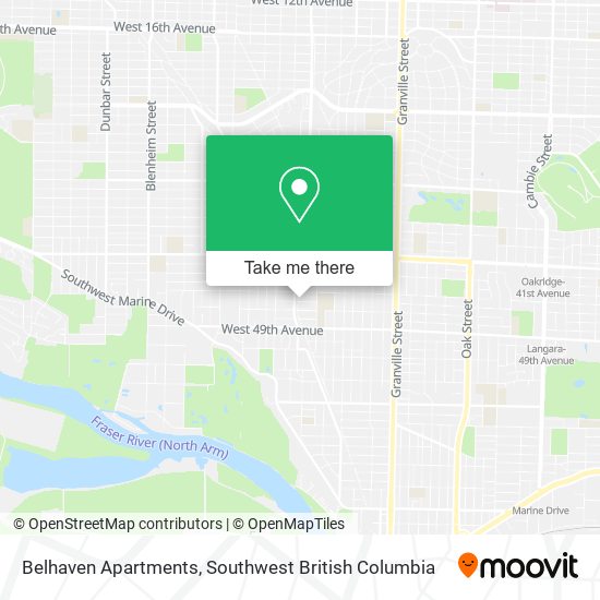 Belhaven Apartments map