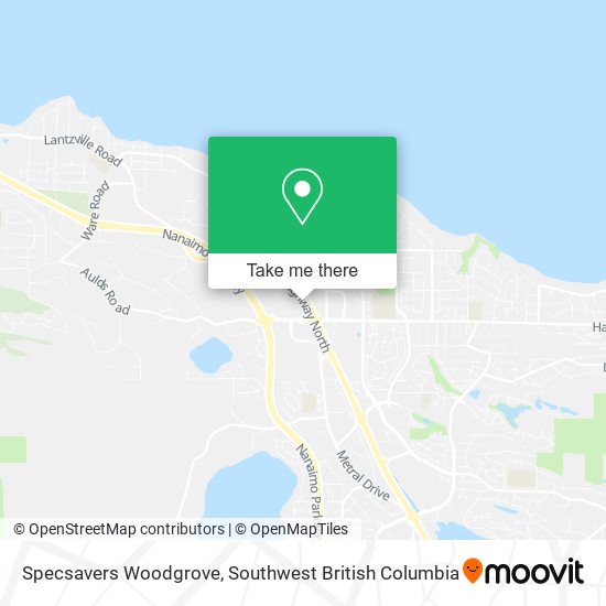 Specsavers Woodgrove map