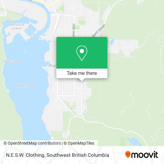 N.E.S.W. Clothing map