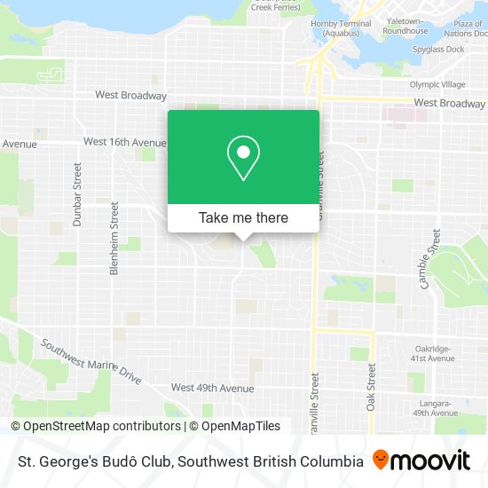 St. George's Budô Club map