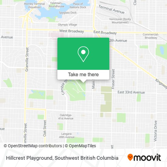 Hillcrest Playground plan
