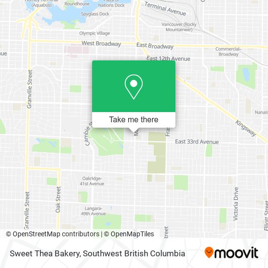 Sweet Thea Bakery plan
