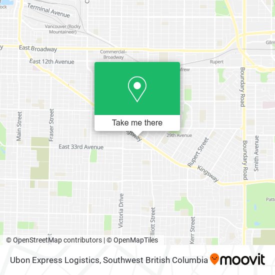 Ubon Express Logistics map