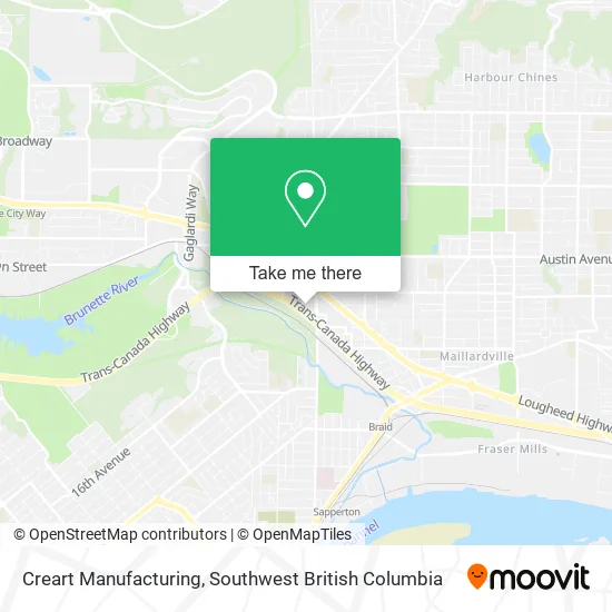 Creart Manufacturing map