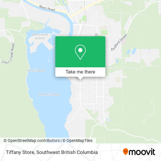 Tiffany Store map