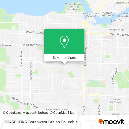 STARBUCKS map