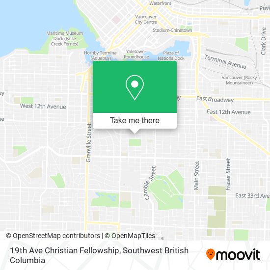 19th Ave Christian Fellowship map