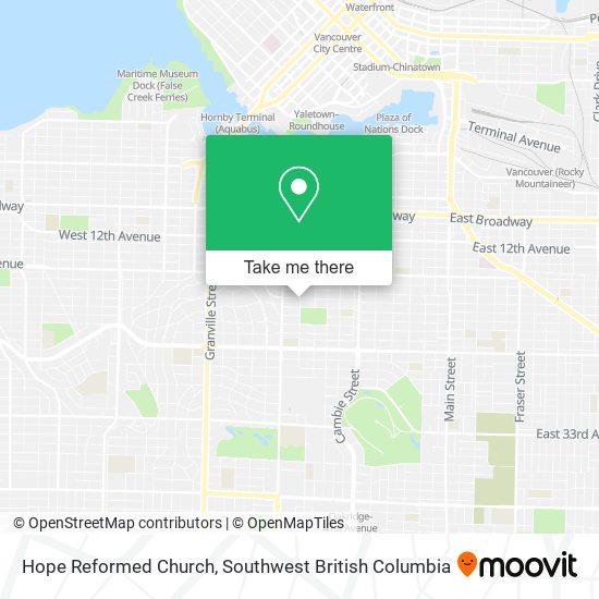 Hope Reformed Church plan