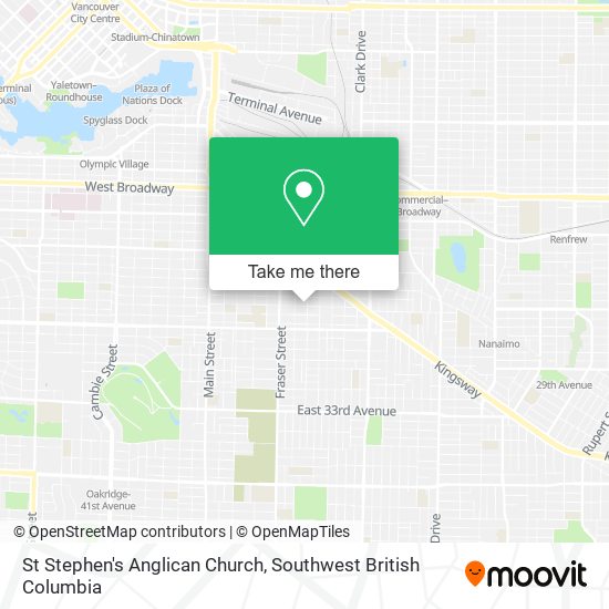 St Stephen's Anglican Church map