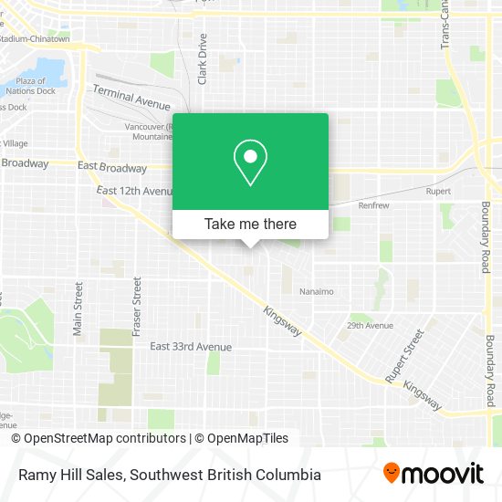 Ramy Hill Sales map