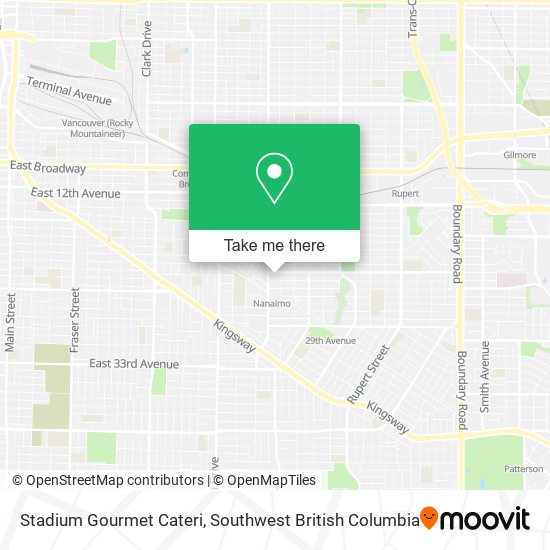 Stadium Gourmet Cateri plan