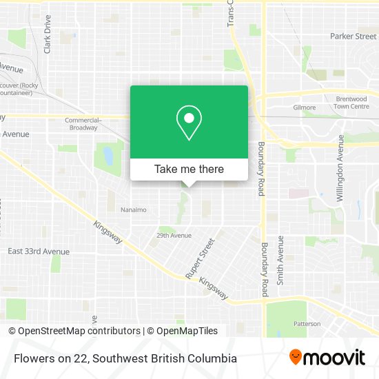 Flowers on 22 map