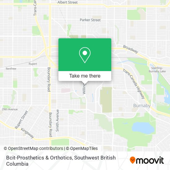 Bcit-Prosthetics & Orthotics plan