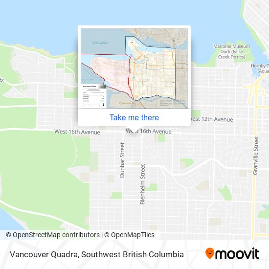 Vancouver Quadra map