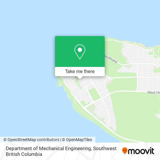 Department of Mechanical Engineering map