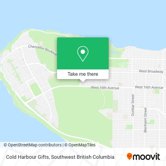 Cold Harbour Gifts map