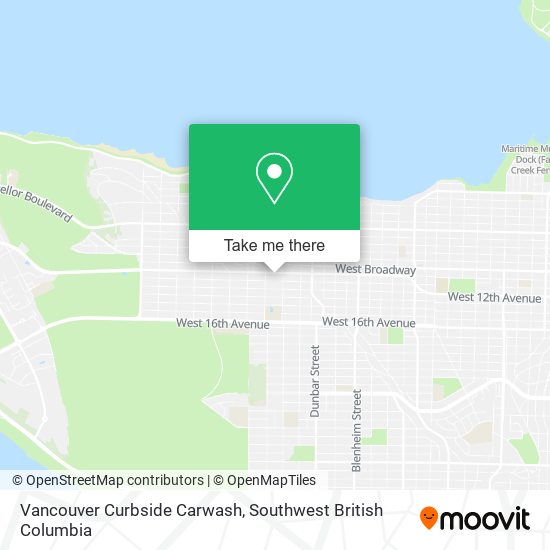 Vancouver Curbside Carwash map