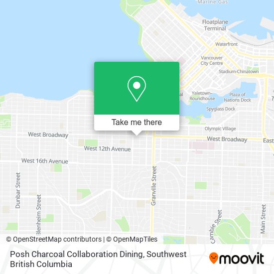 Posh Charcoal Collaboration Dining map