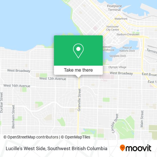 Lucille's West Side map