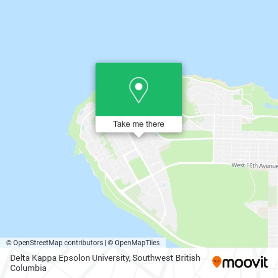 Delta Kappa Epsolon University map