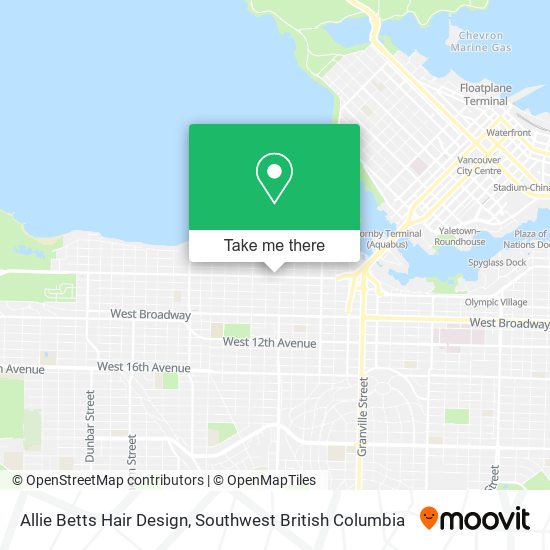 Allie Betts Hair Design map