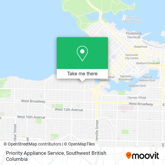 Priority Appliance Service plan