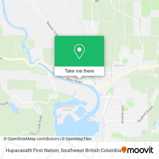 Hupacasath First Nation map