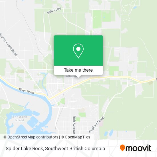 Spider Lake Rock map