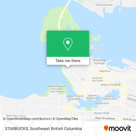 STARBUCKS map