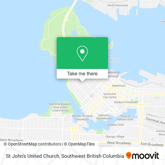 St John's United Church map