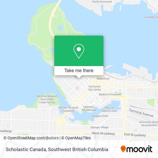 Scholastic Canada map