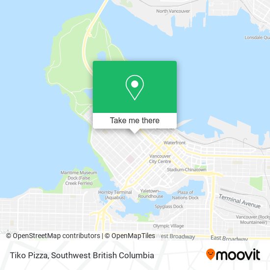 Tiko Pizza map