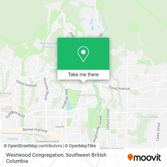 Westwood Congregation map