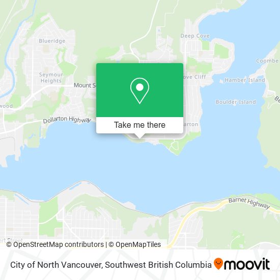 City of North Vancouver map