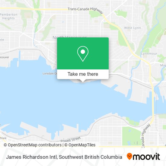 James Richardson Intl map
