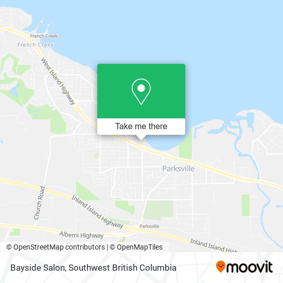 Bayside Salon map