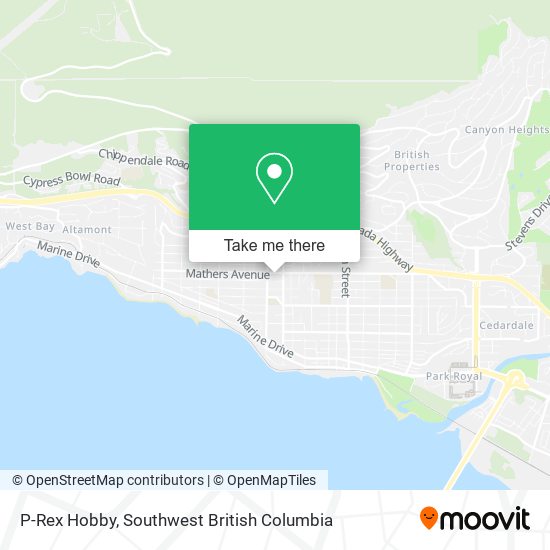 P-Rex Hobby map