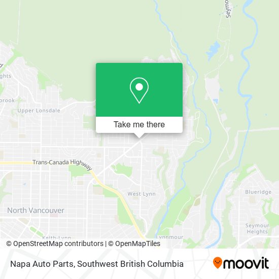 Napa Auto Parts map