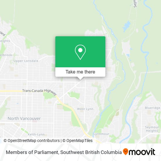 Members of Parliament map