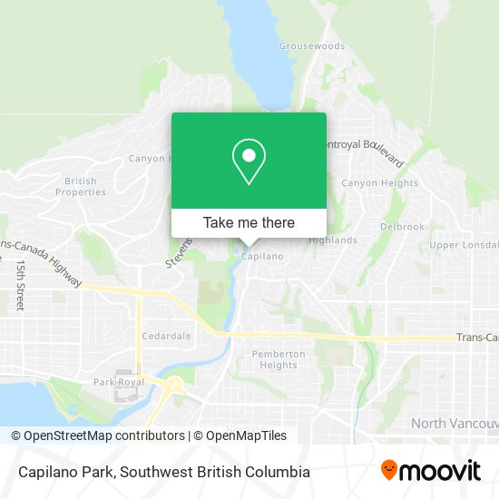 Capilano Park map