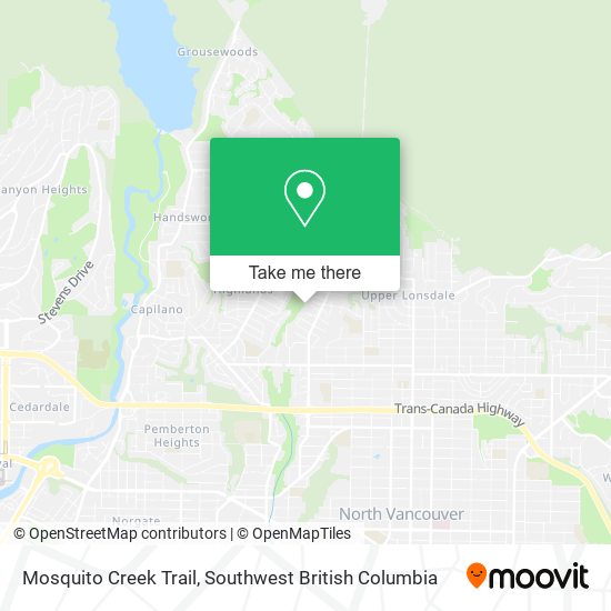 Mosquito Creek Trail map
