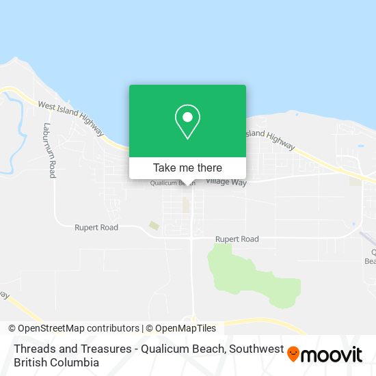 Threads and Treasures - Qualicum Beach map