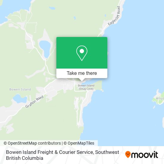 Bowen Island Freight & Courier Service map