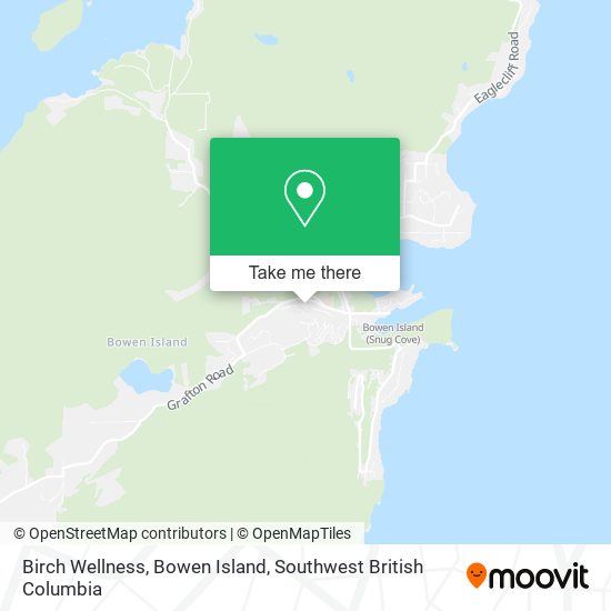 Birch Wellness, Bowen Island map